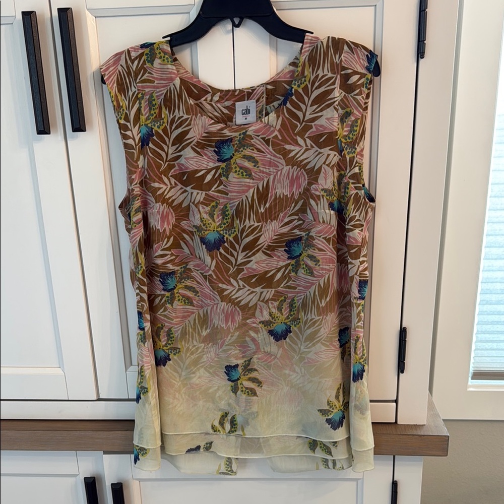 Cabi brown and pink Botanical Print
